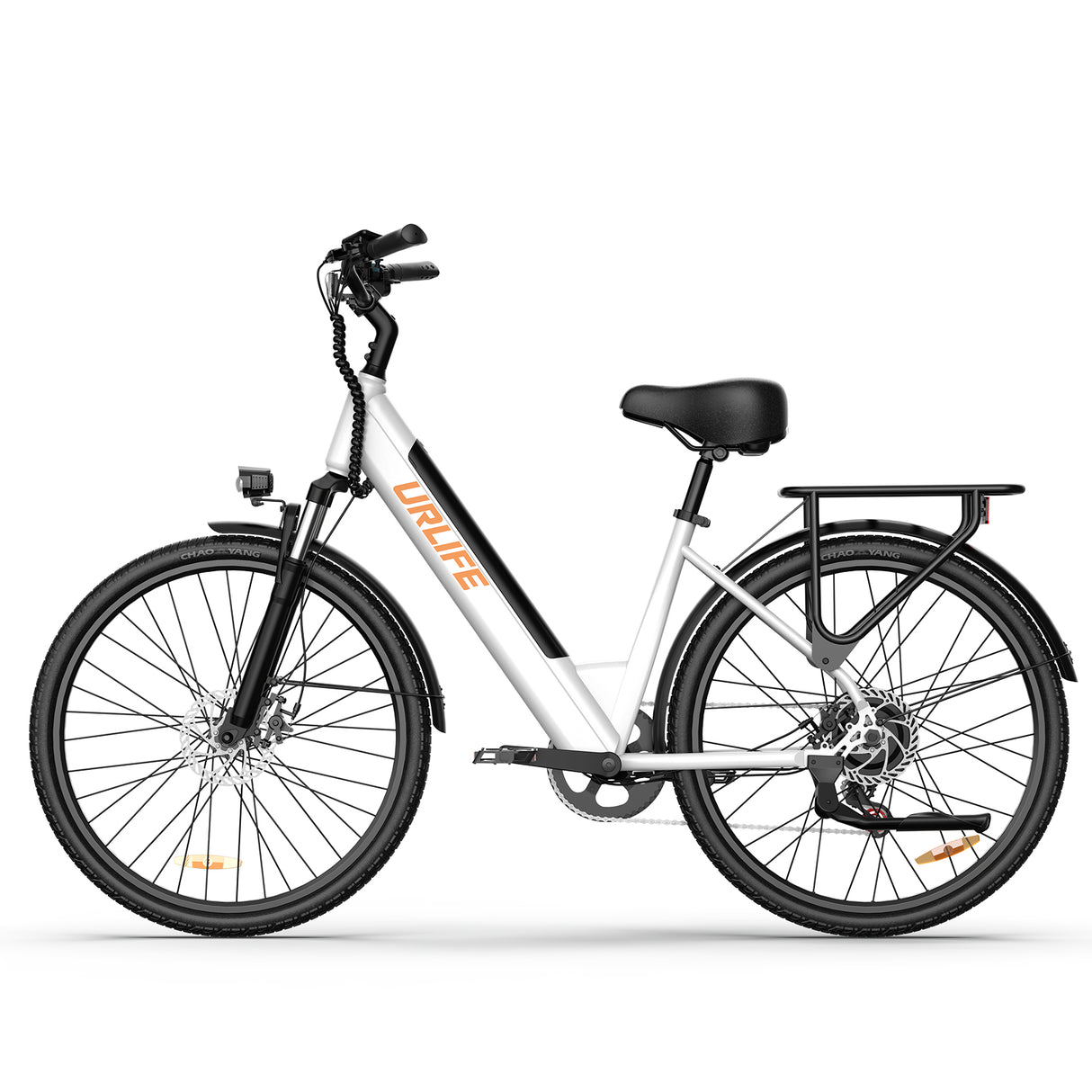 URLIFE E26 26" Step Through Electric Bike 250W Peak Motor 36V 13Ah Battery