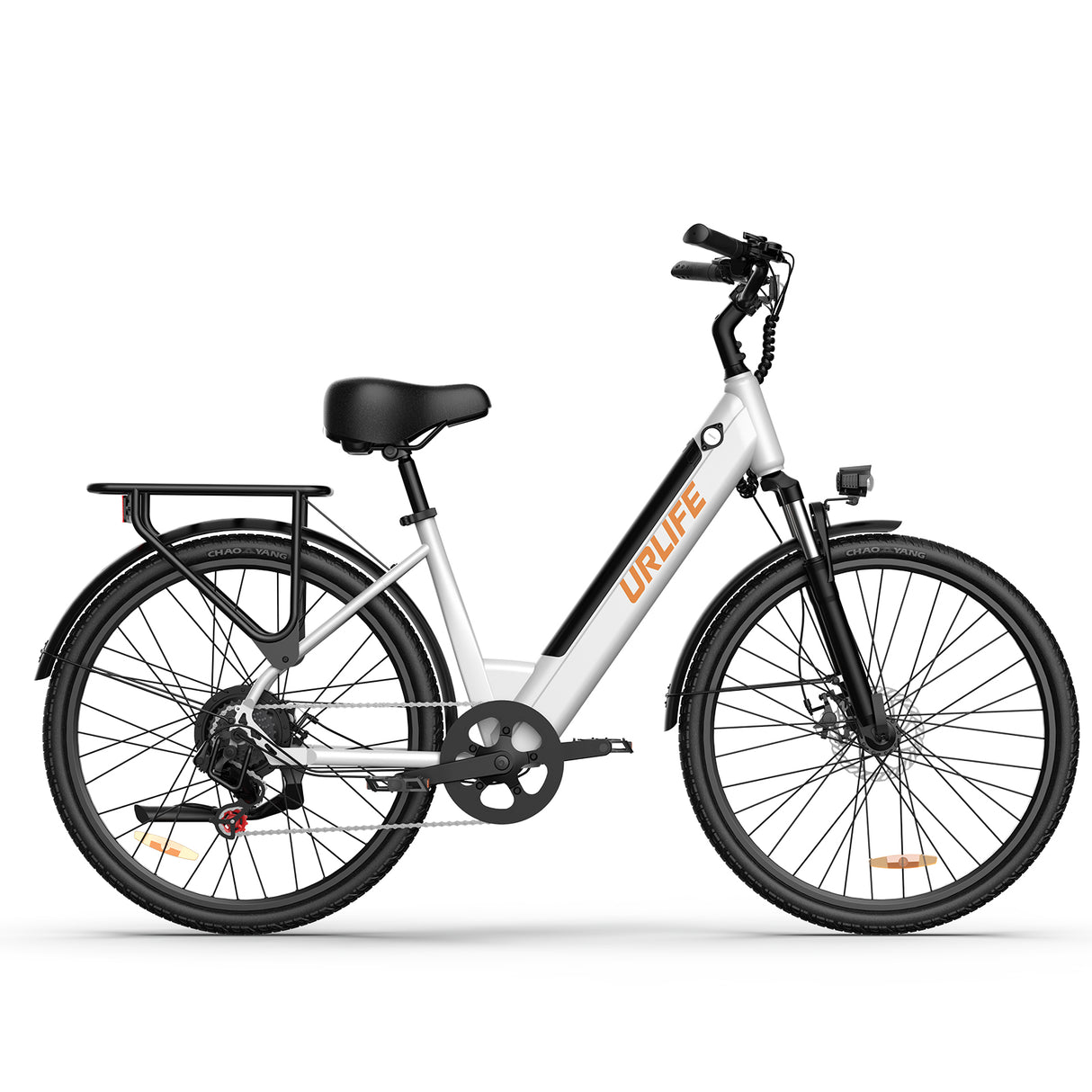 URLIFE E26 26" Step Through Electric Bike 250W Peak Motor 36V 13Ah Battery