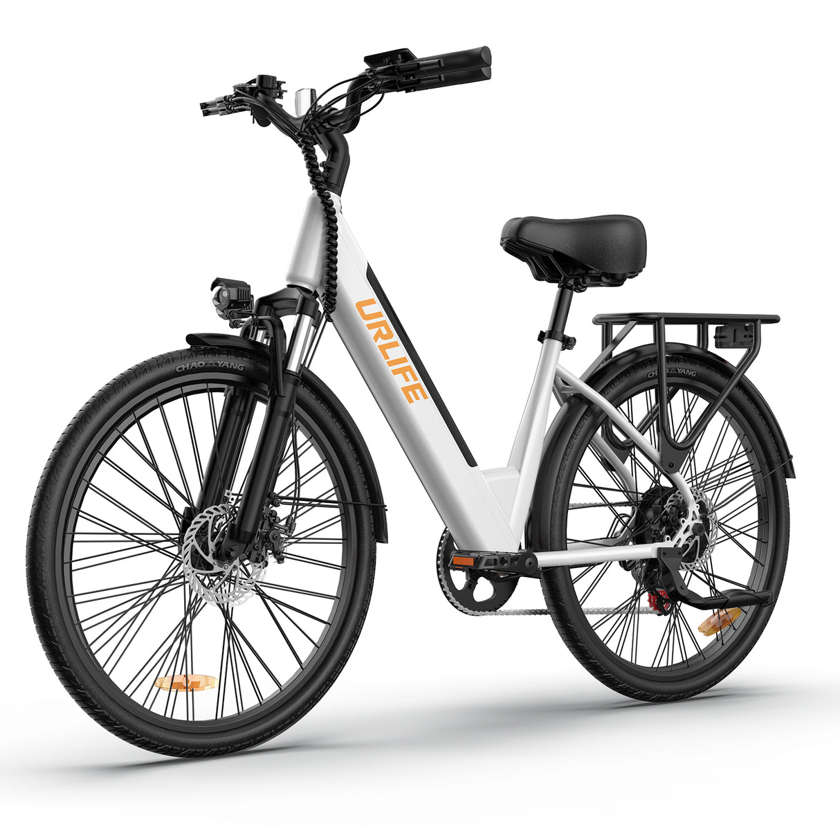 URLIFE E26 26" Step Through Electric Bike 250W Peak Motor 36V 13Ah Battery
