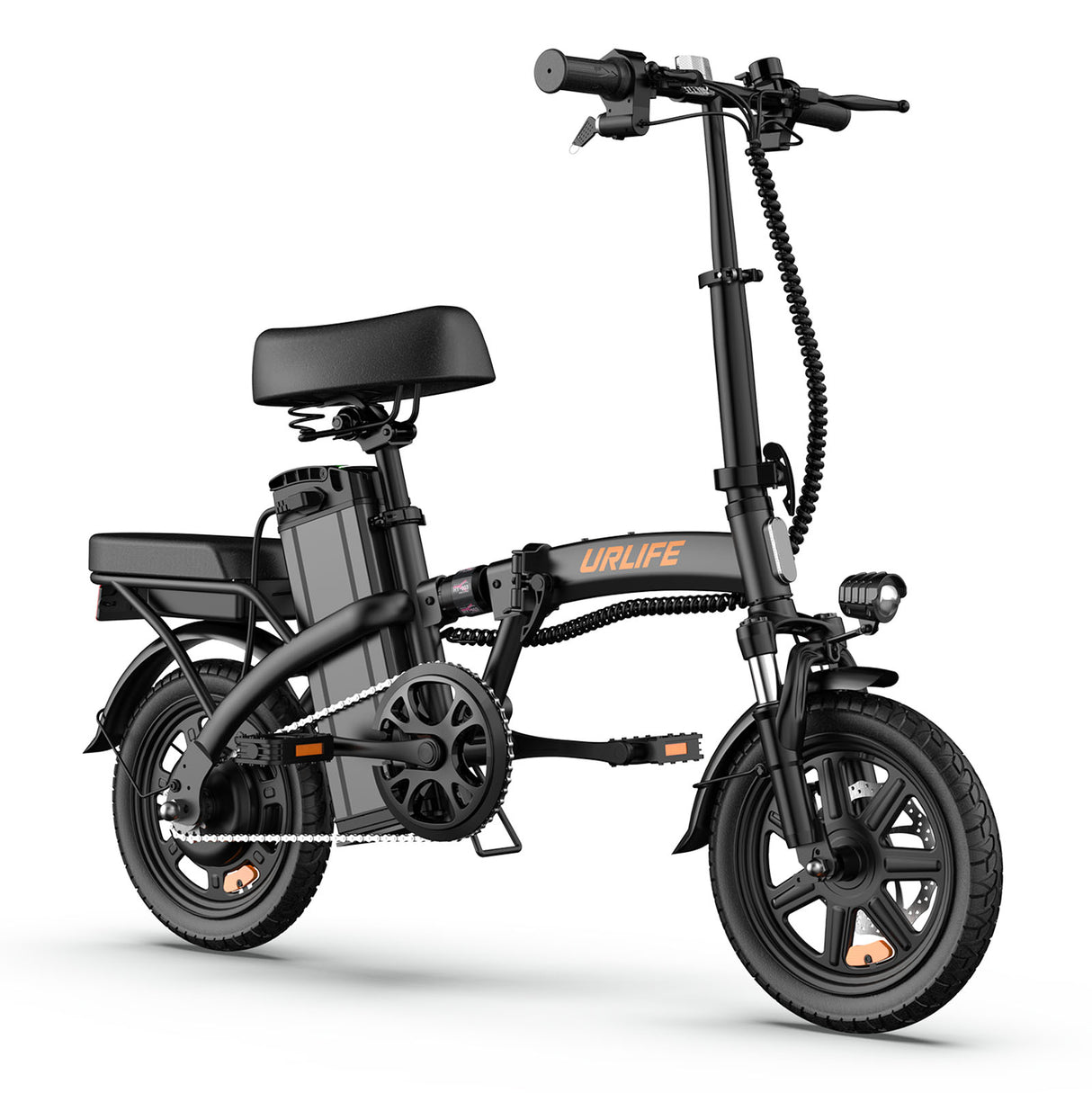 URLIFE F1L 14“ Folding Electric Bike 250W Peak Motor 48V 7.5Ah Battery