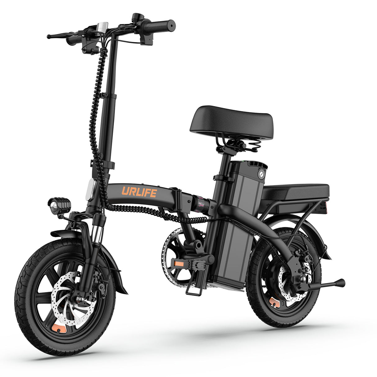 URLIFE F1L 14“ Folding Electric Bike 250W Peak Motor 48V 7.5Ah Battery