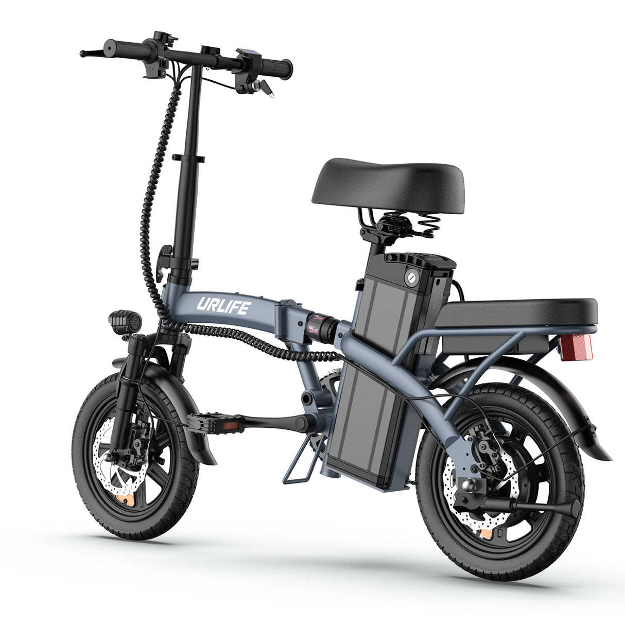 URLIFE F1L 14“ Folding Electric Bike 250W Peak Motor 48V 7.5Ah Battery