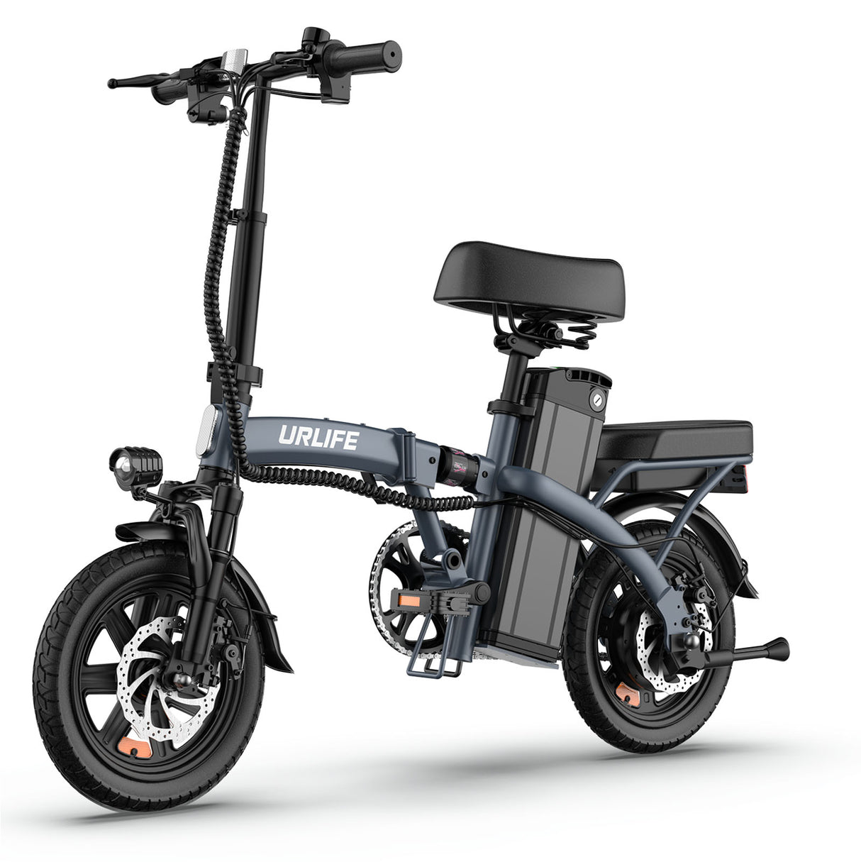 URLIFE F1L 14“ Folding Electric Bike 250W Peak Motor 48V 7.5Ah Battery