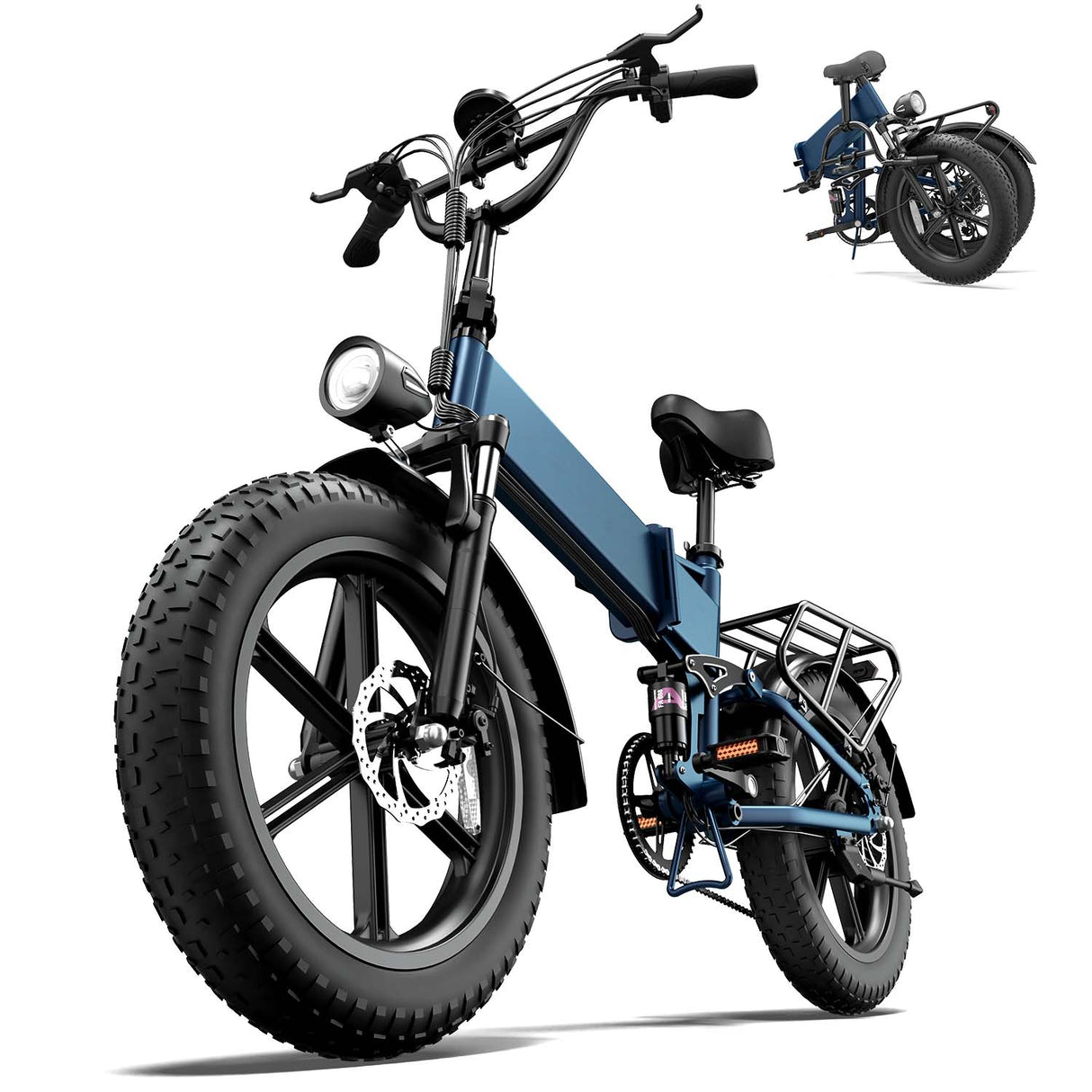 URLIFE T5 20“ Folding Electric Bike 1500W Peak Motor 48V 13Ah Battery