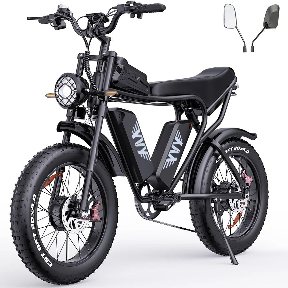 YVY C20(Q20) Pro 20" Fat Tires Electric Bike 2*750W Motor 52V 40Ah Dual Battery