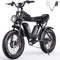 YVY C20(Q20) Pro 20" Fat Tires Electric Bike 2*750W Motor 52V 40Ah Dual Battery