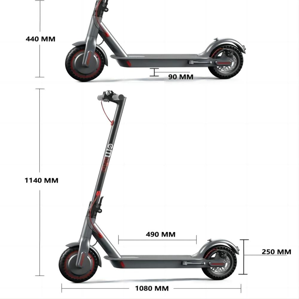 EMOKO HT-H4 Max folding Electric Scooter size gleeride