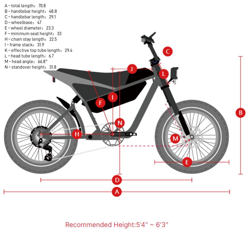 Himiway C5 20" Electric Motorbike 750W Motor 48V 20Ah Battery