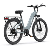 Blue-Grey OneSport OT05 step-through cargo ebike