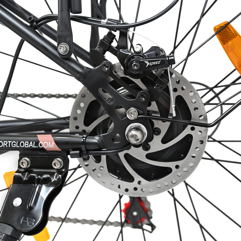 OneSport OT18-3 step-through ebike rear disc brake