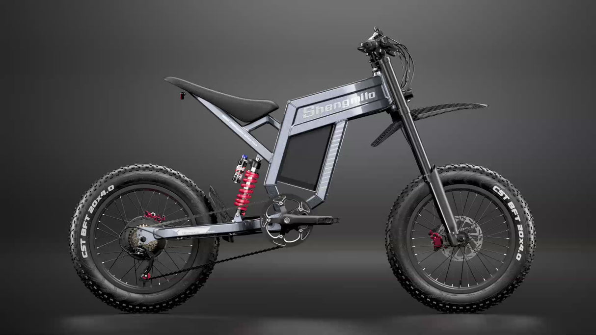 SHENGMILO S900 20" All-Terrain Electric Bike 1500W Motor 60V 30Ah Battery