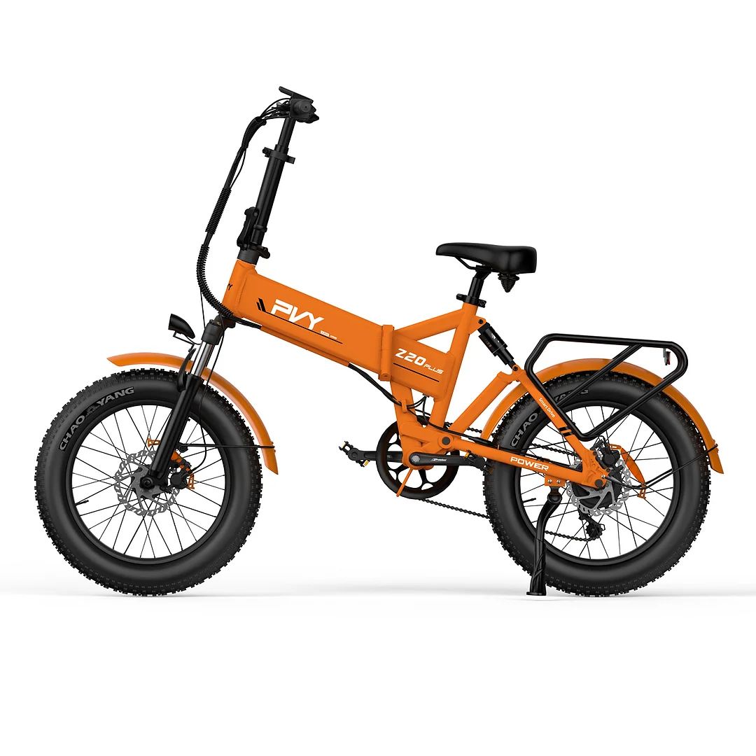 Orange folding bike on sale