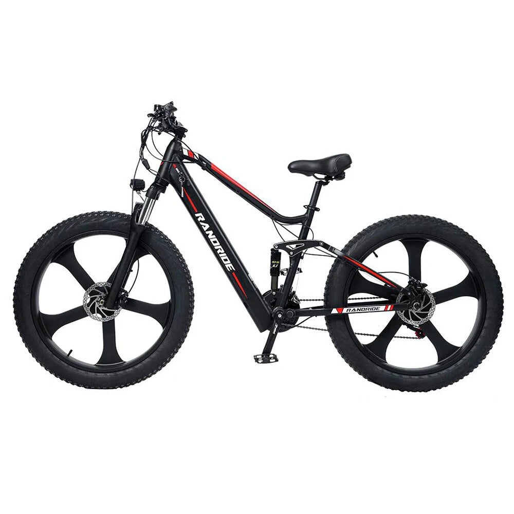 RANDRIDE YX90M 26" Electric Mountain Bike 1000W Motor 48V 13.6Ah Battery