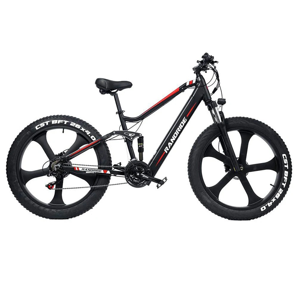 RANDRIDE YX90M 26" Electric Mountain Bike 1000W Motor 48V 13.6Ah Battery