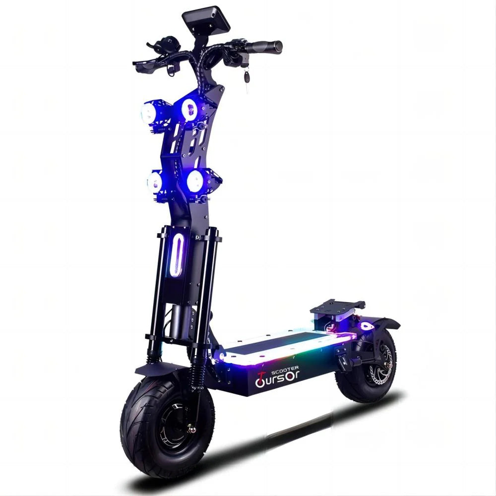 TOURSOR X13 72V 13" Folding Electric Scooter with Seat 5000W*2 Dual Motors 72V 40Ah Battery